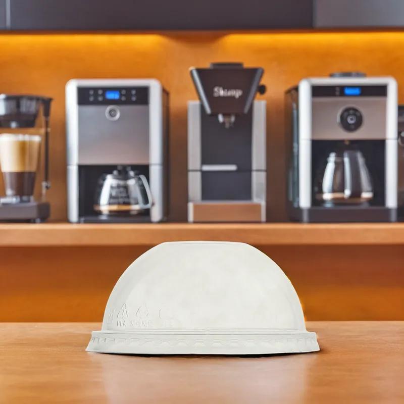 96-Series Lid Dome 3.78X1.73 IN PLA Clear Round For Cold Cup No Hole 1000/Case