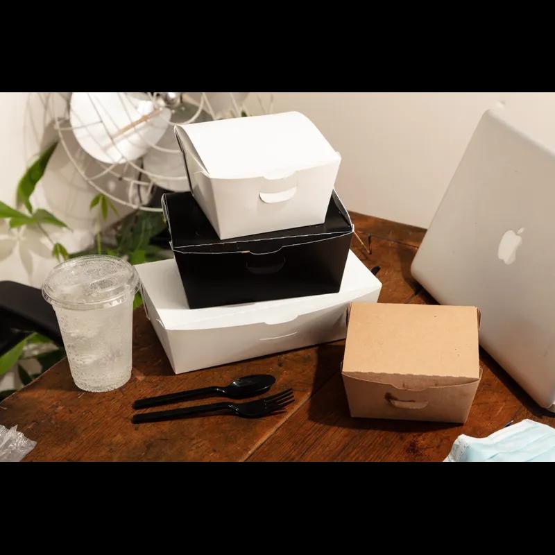 #3 Take-Out Box 6.5X4.5X3.25 IN Paperboard Black 160/Case