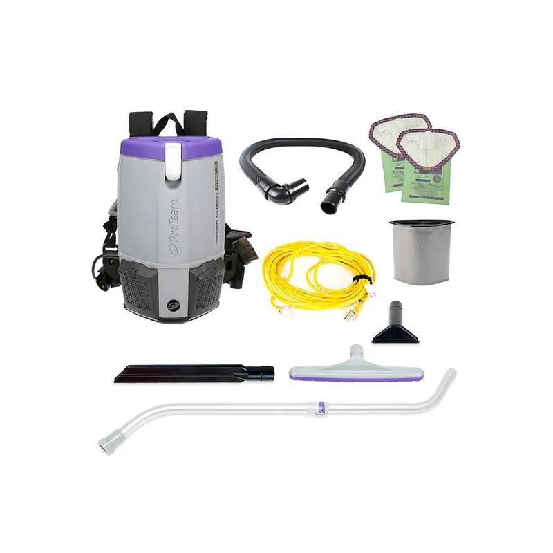 Super Coach Pro Backpack Vacuum 6 QT With 50FT Cord With Xover Multi-Surface Telescoping Wand Tool Kit 1/Each