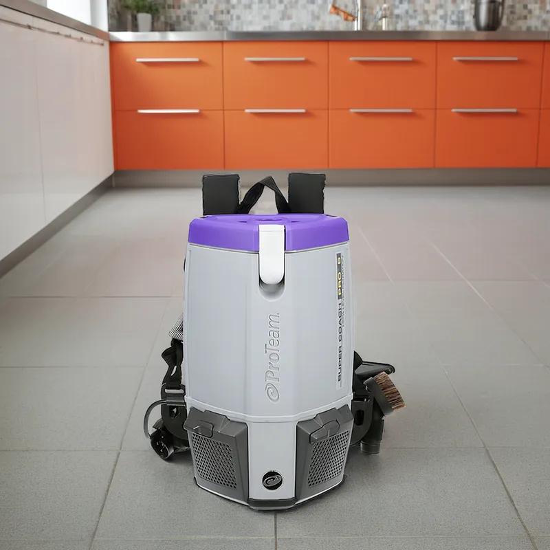 Super Coach Pro Backpack Vacuum 6 QT With 50FT Cord With Xover Multi-Surface Telescoping Wand Tool Kit 1/Each