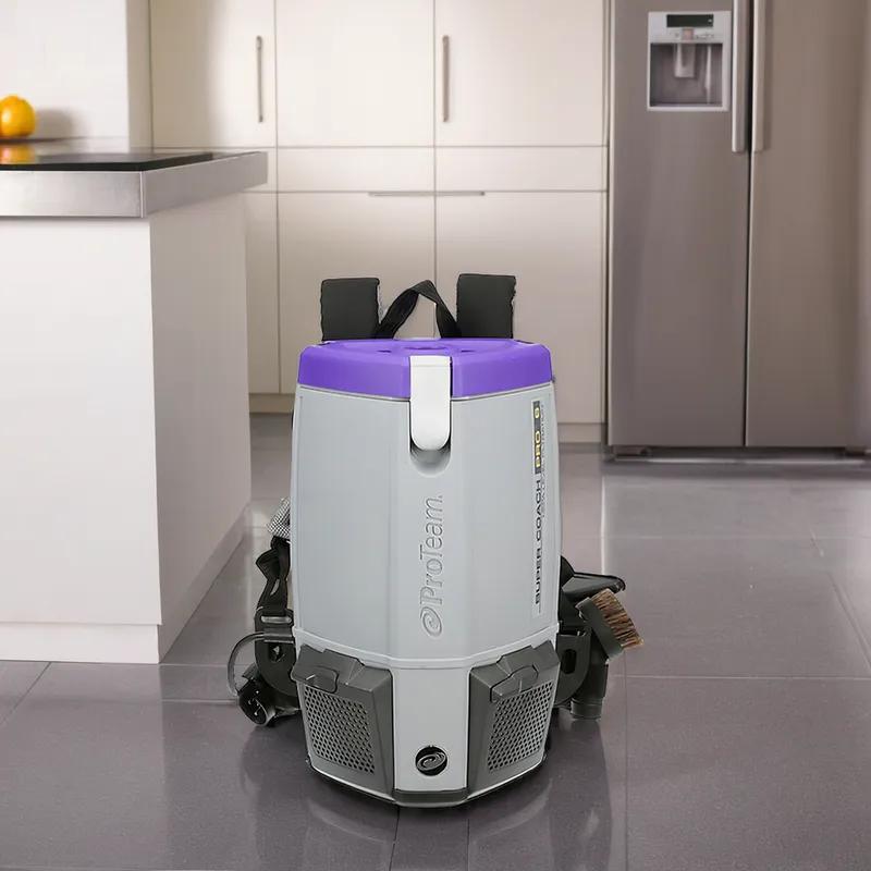 Super Coach Pro Backpack Vacuum 6 QT With 50FT Cord With Xover Multi-Surface Telescoping Wand Tool Kit 1/Each