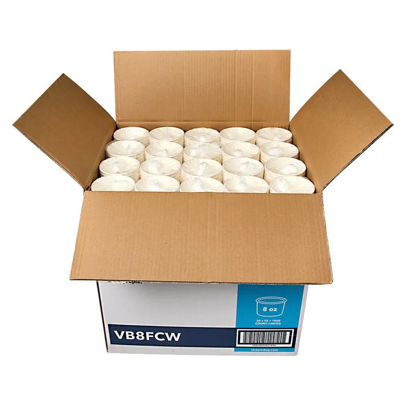 Victoria Bay Food Container Base 8 OZ Paperboard White 1000/Case
