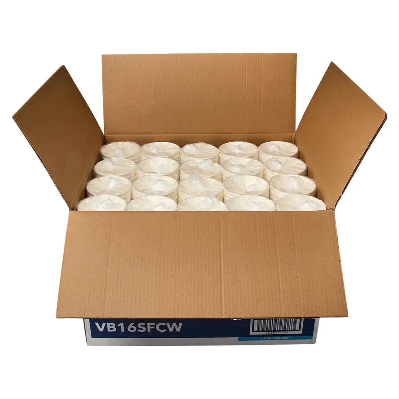 Victoria Bay Food Container Base 16 OZ Paperboard White Round Squat 500/Case