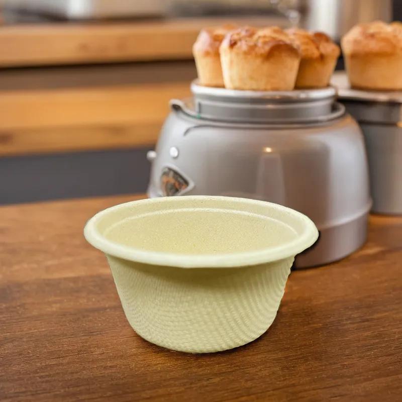 Victoria Bay Souffle & Portion Cup 2 OZ Molded Fiber Brown Round 2000/Case