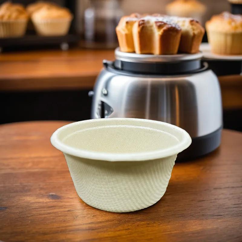 Victoria Bay Souffle & Portion Cup 2 OZ Molded Fiber Brown Round 2000/Case