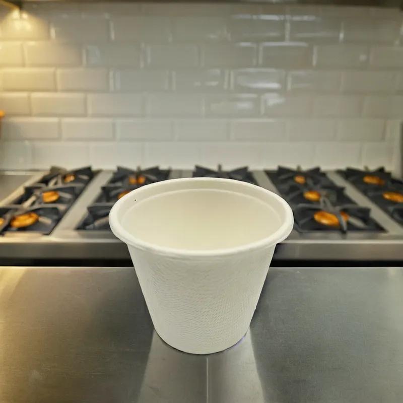 Victoria Bay Souffle & Portion Cup 4 OZ Molded Fiber Brown Round 1000/Case