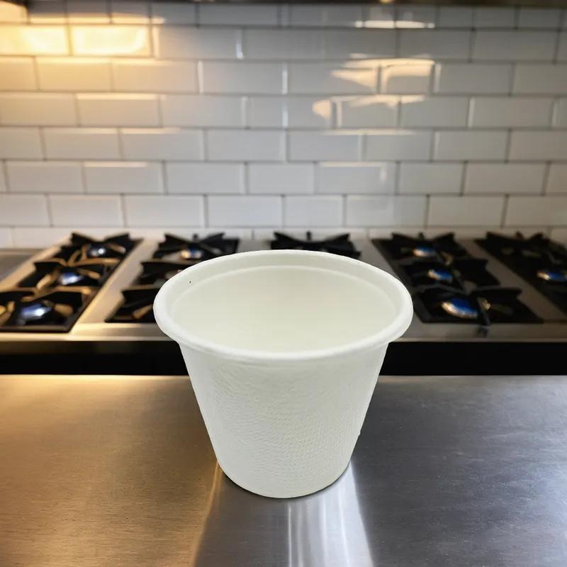 Victoria Bay Souffle & Portion Cup 4 OZ Molded Fiber Brown Round 1000/Case