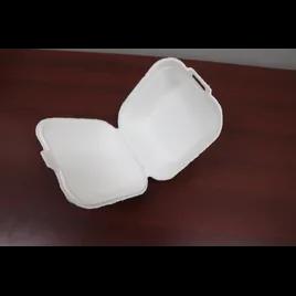 Victoria Bay Take-Out Container Hinged 6X6X3 IN Molded Fiber White Square 200/Case
