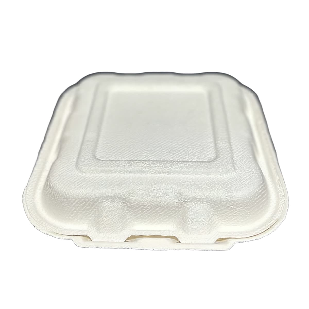 Victoria Bay Take-Out Container Hinged 8X8X3 IN Sugarcane White Square 200/Case