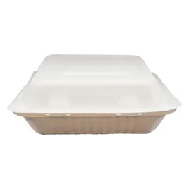 Victoria Bay Take-Out Container Hinged 9X9X3 IN Pulp Fiber White Square 200/Case