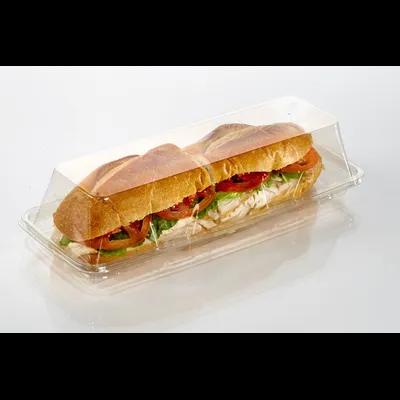 Hoagie & Sub Take-Out Container 11.89X4.92X2.80 IN PET Clear Tamper-Evident 220/Case
