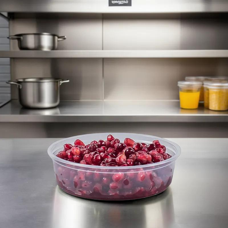 Victoria Bay Deli Container Base 6 OZ PP Clear Round Microwave Safe 500/Case