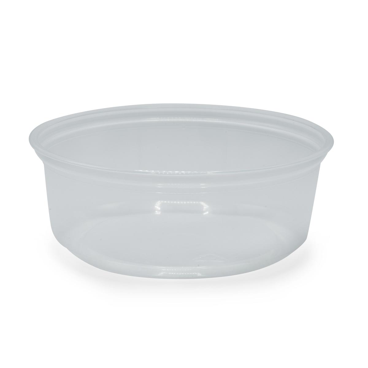Victoria Bay Deli Container Base 8 OZ PP Clear Round Microwave Safe 50 Count/Pack 10 Packs/Case 500 Count/Case