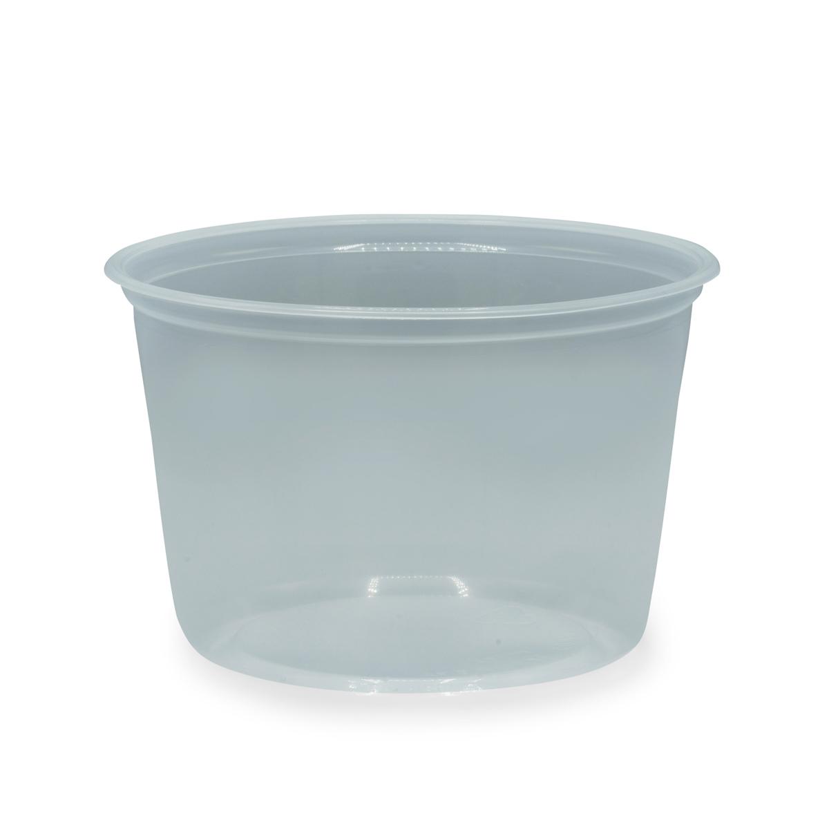 Victoria Bay Deli Container Base 16 OZ PP Clear Round Microwave Safe 50 Count/Pack 10 Packs/Case 500 Count/Case