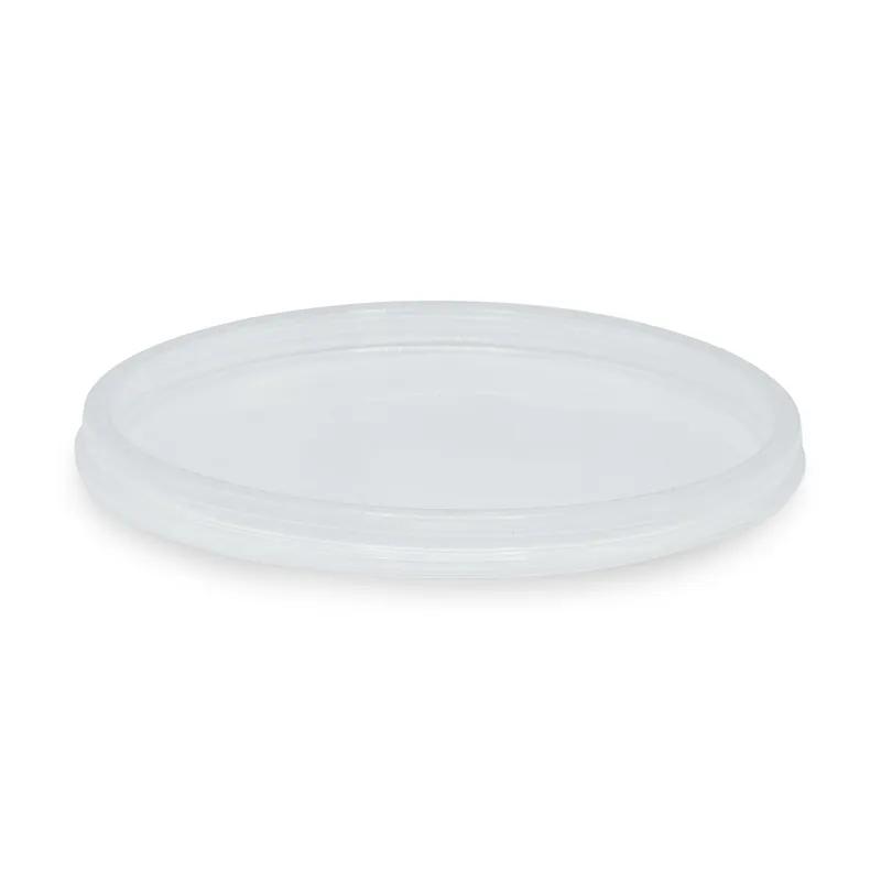 Victoria Bay Lid Flat 4.7X0.3 IN PP Clear Round For 6-8-12-16-24-32 OZ Deli Container Plug Fit 500/Case