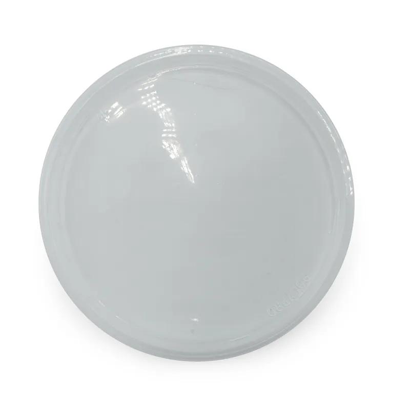 Victoria Bay Lid Flat 4.7X0.3 IN PP Clear Round For 6-8-12-16-24-32 OZ Deli Container Plug Fit 500/Case