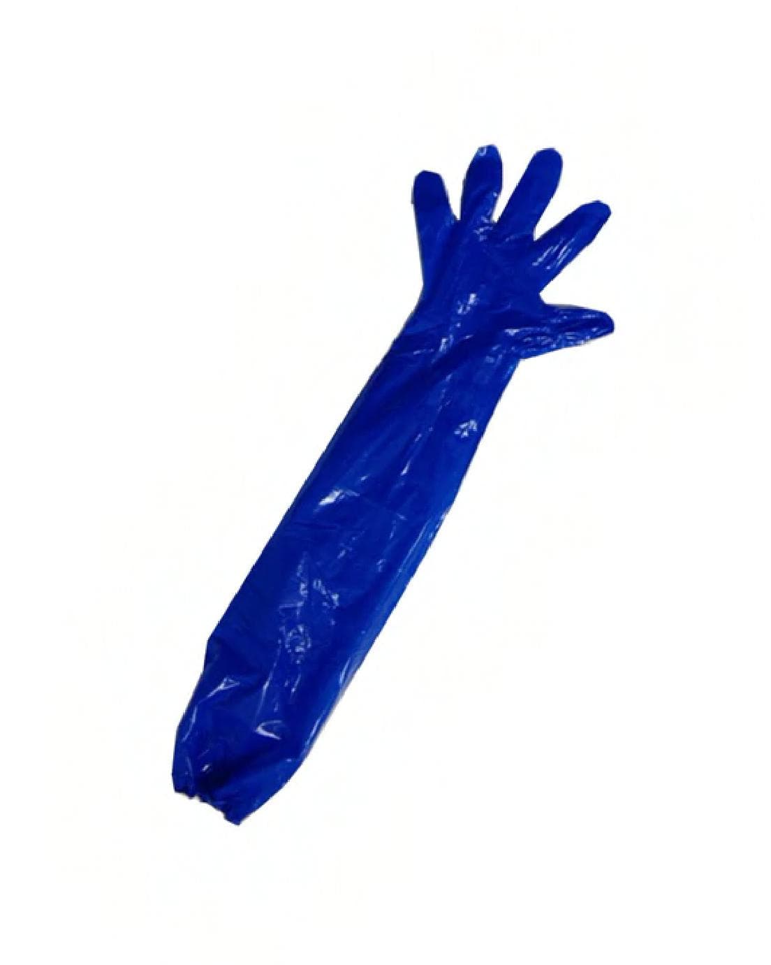 Gloves 34 IN Blue 1.5MIL LDPE Elastic Top 1000/Case