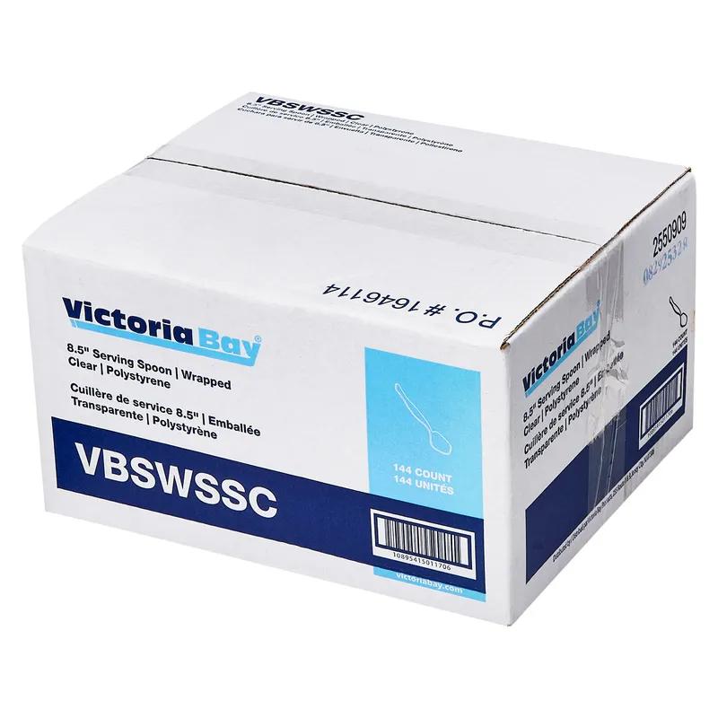 Victoria Bay Serving Spoon 8.5 IN PS Clear Individually Wrapped 144/Case