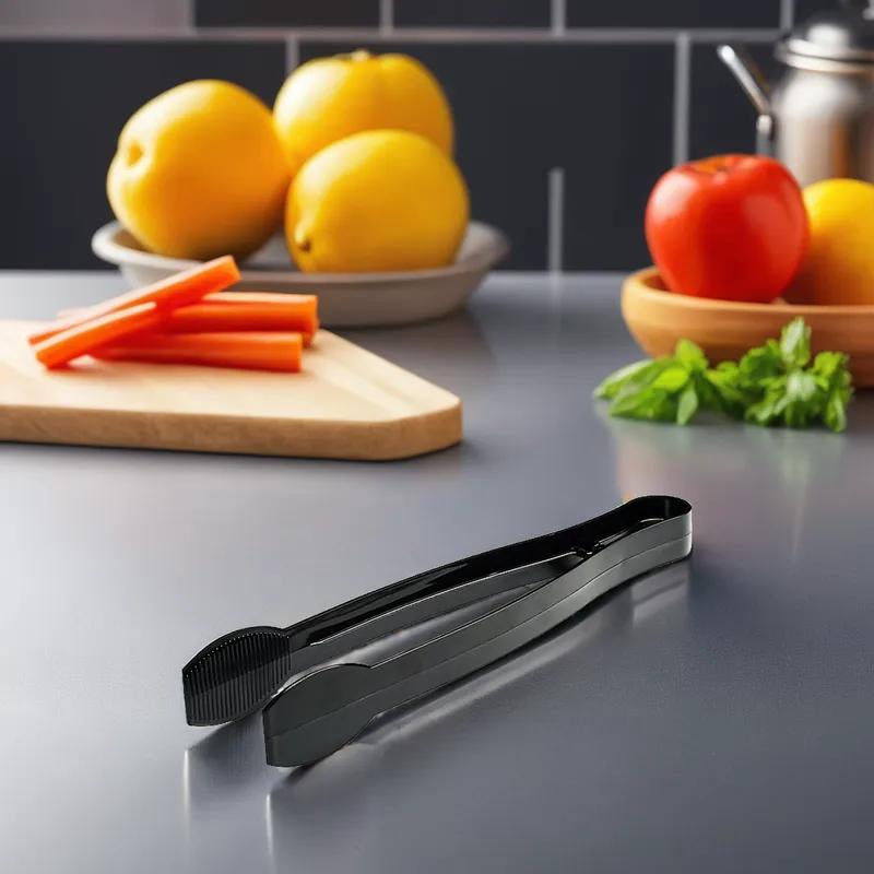 Victoria Bay Tongs 9 IN PS Black Heavyweight Cello Wrapped 48/Case