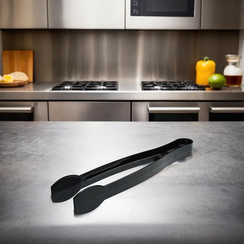 Victoria Bay Tongs 9 IN PS Black Heavyweight Cello Wrapped 48/Case