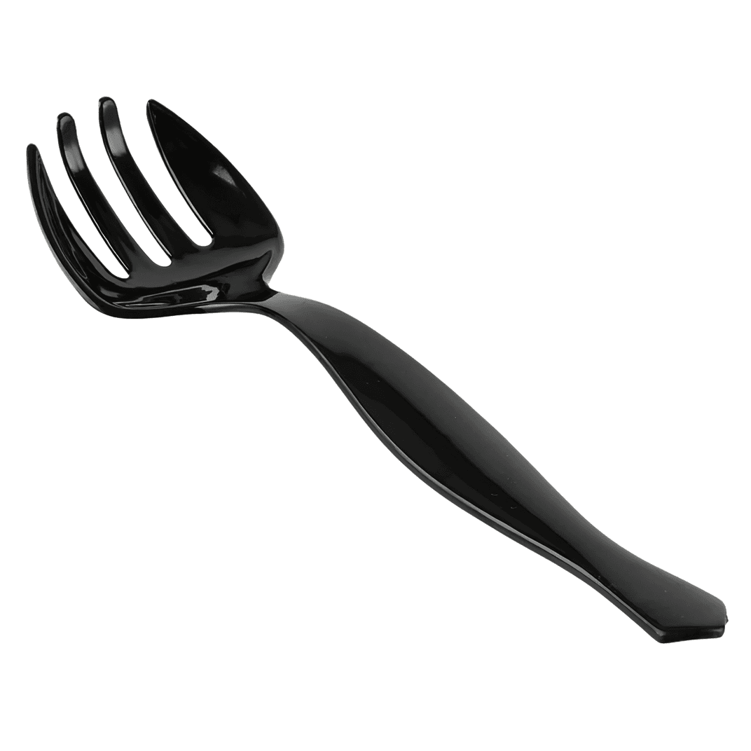Victoria Bay Serving Fork 8.5 IN Plastic Black Individually Wrapped 144/Case