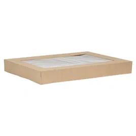 Lid 26.5X18.625X3 IN Kraft For Full Sheet Cake Bakery Container With Window 50/Case