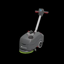 Floor Scrubber 5 GAL 16IN 100 W Compact With Squeegee Pivoting Lithium-Ion Battery Pad Driver 1/Each
