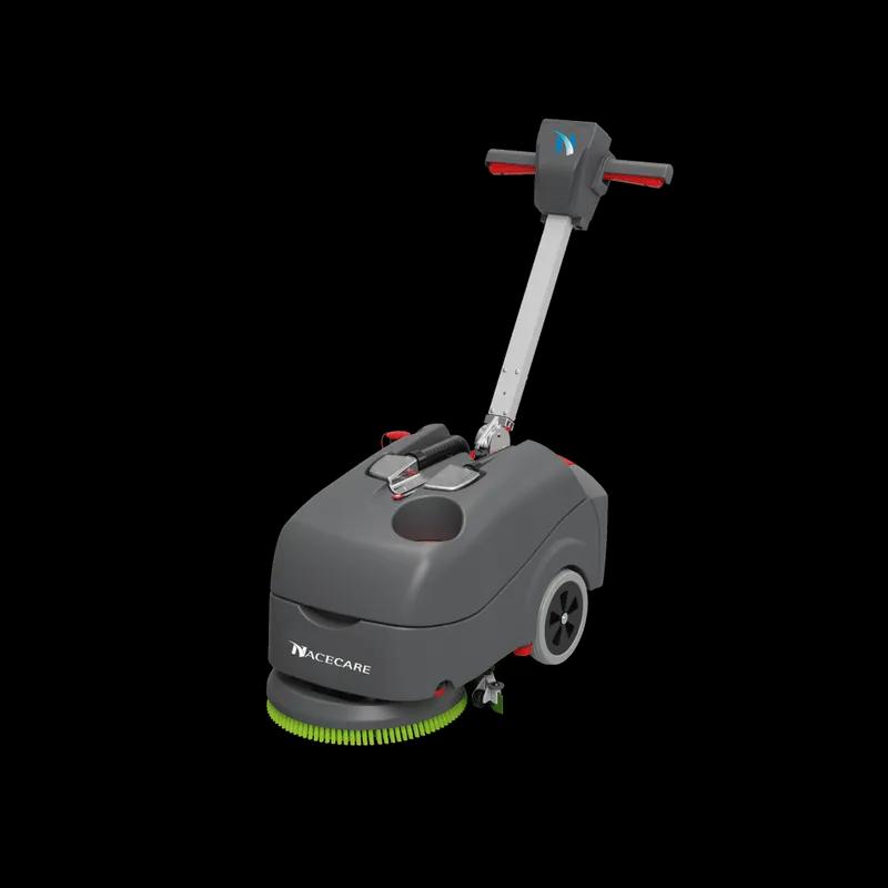 Floor Scrubber 5 GAL 16IN 100 W Compact With Squeegee Pivoting Lithium-Ion Battery Pad Driver 1/Each