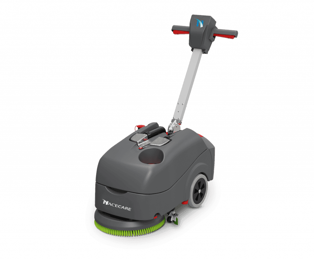 Floor Scrubber 5 GAL 16IN 100 W Compact With Squeegee Pivoting Lithium-Ion Battery Pad Driver 1/Each
