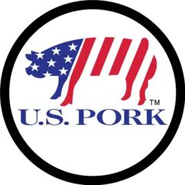 USDA Pork Label 1.5 IN White Semi-Gloss Permanent 25/Case