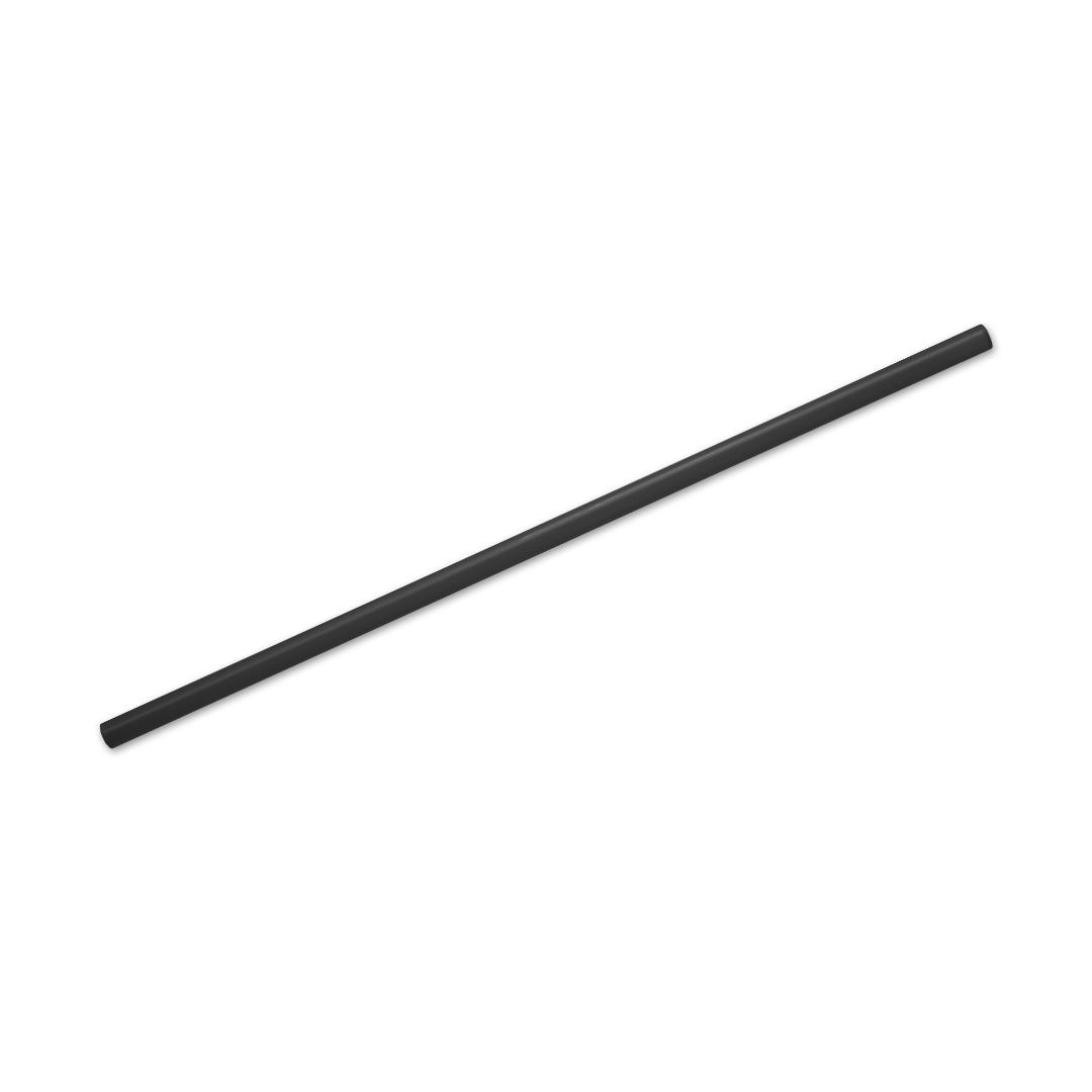 Jumbo Straw 7.75 IN Black Unwrapped Made With Aircarbon 4200/Case