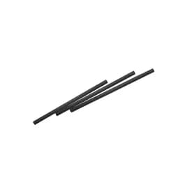 Cocktail Straw 5.3 IN Black Unwrapped Made With Aircarbon 4800/Case