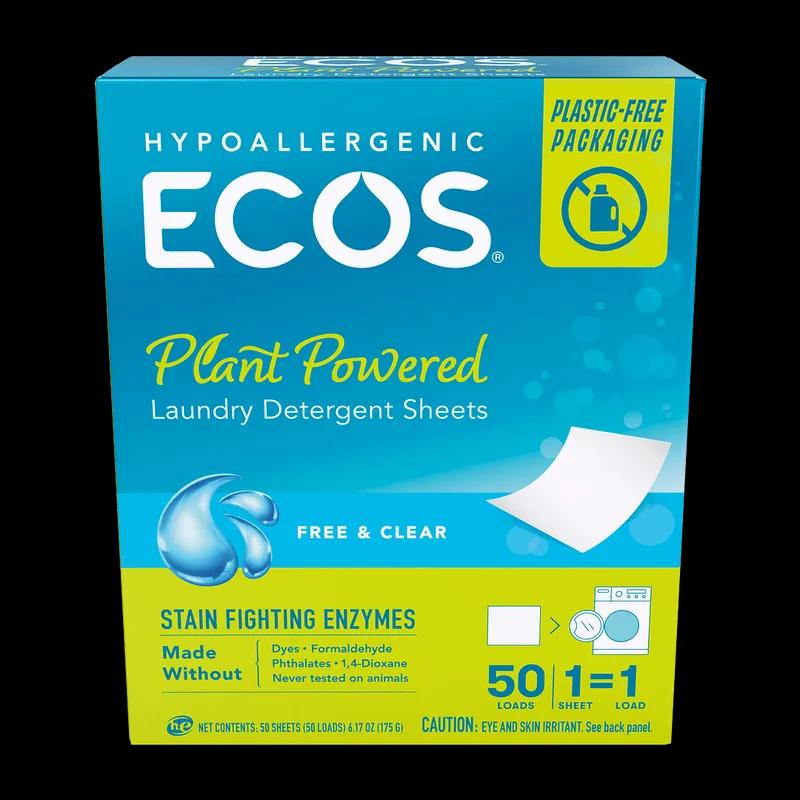 Laundry Detergent Sheet Liquidless 50 Count/Box 10 Count/Case