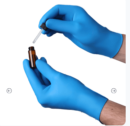 Examination Gloves XL Nitrile Powder-Free Chemo 1000/Case