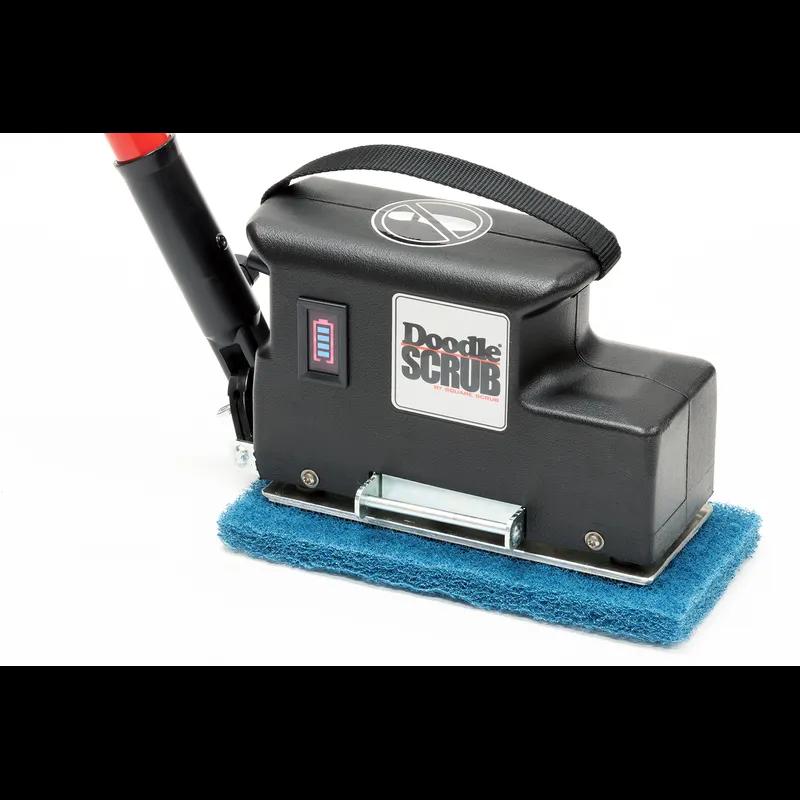 Doodle Scrub® Deluxe Kit Brush Scrubber 10IN Powder Coated Metal 42 V Includes: Doodle Skate, 11 Different Pads 1/Each