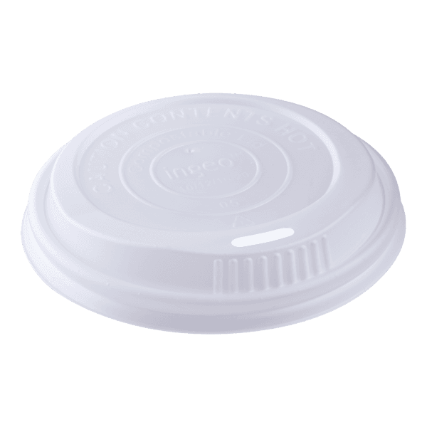 Karat Earth Lid Dome 90MM CPLA For 10-24 OZ Hot Cup Sip Through 1000/Case