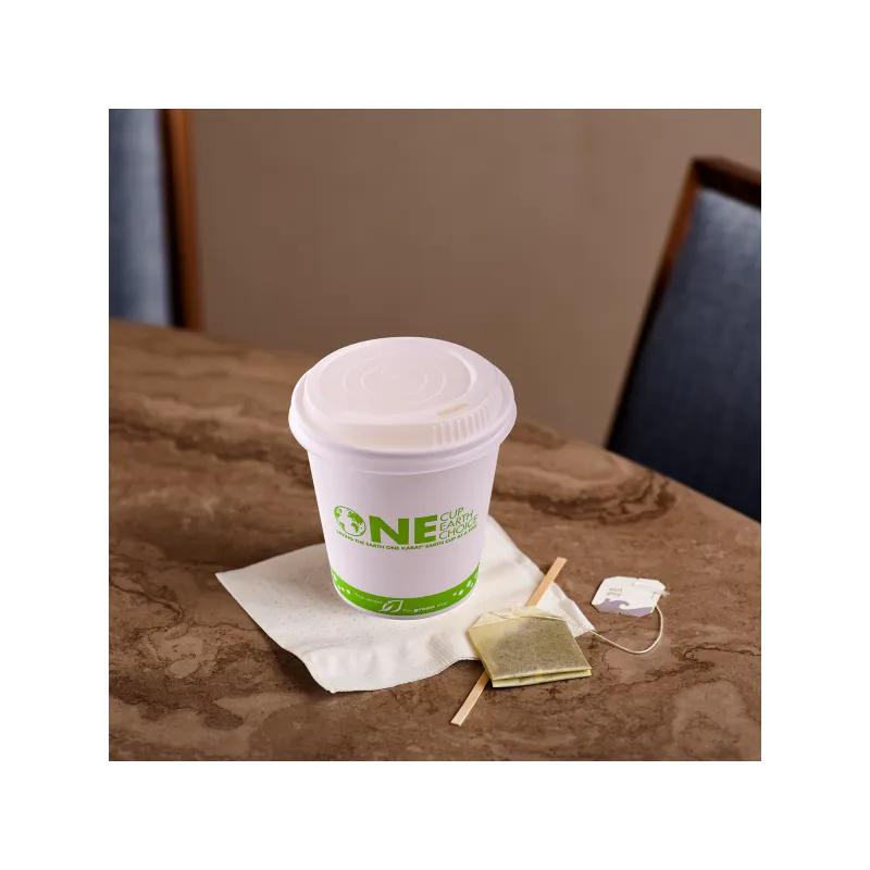 Karat Earth Lid Dome 90MM CPLA For 10-24 OZ Hot Cup Sip Through 1000/Case