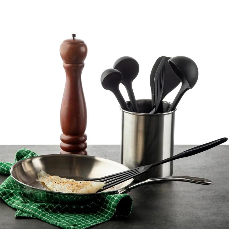 Cheese Ladle 11.25X2X2.125 IN 1 OZ Silicone Black Heat Safe Up to 400F 1/Each