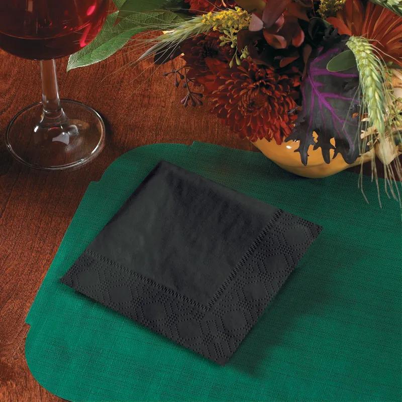 Beverage Napkins 9.5X9.5 IN Black Paper 2PLY 1000/Case