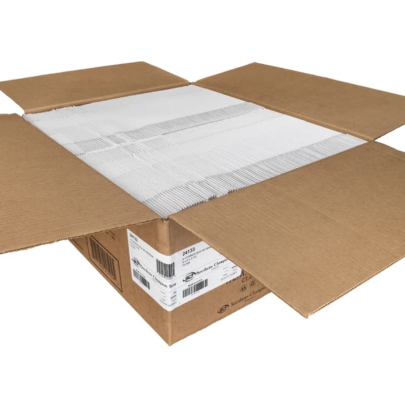 Bakery Box 9X9X2.5 IN White Auto-Lock Bottom With Window 200/Case