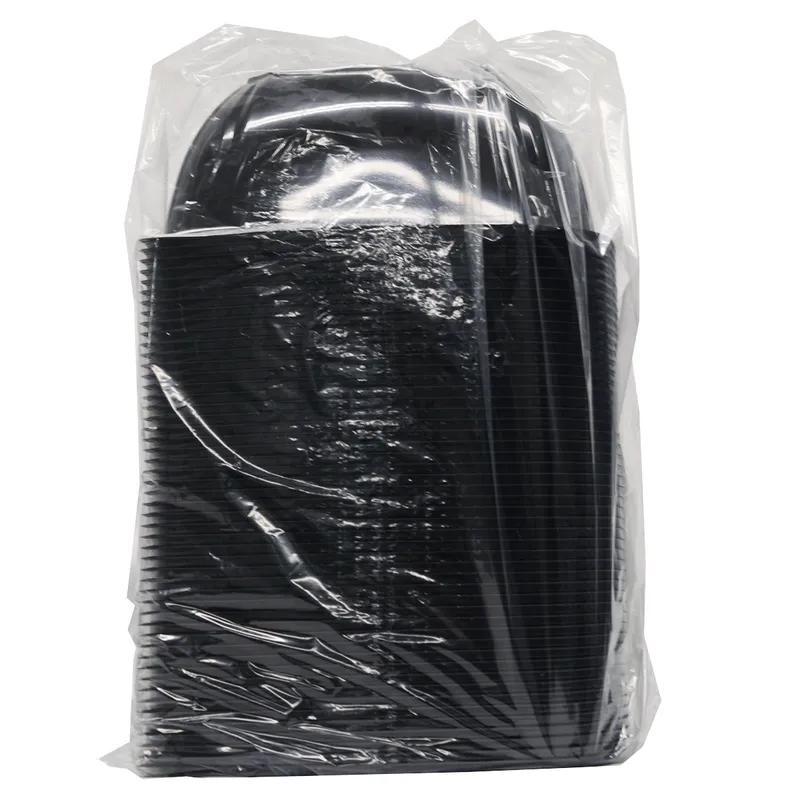 Bowl 160 OZ PE Black Square 50/Case