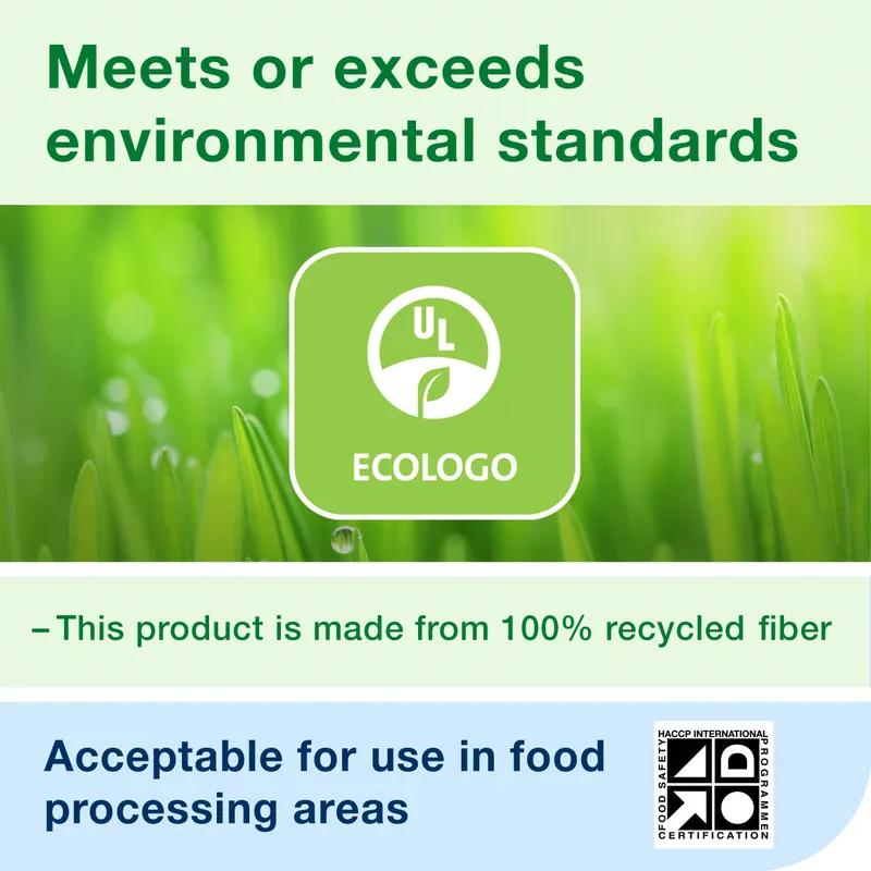 Tork Cleaning Wipe 13X9 IN 866.667 FT 2 Paper White Refill Centerfeed Multi-Purpose 800 Sheets/Roll 2 Rolls/Case