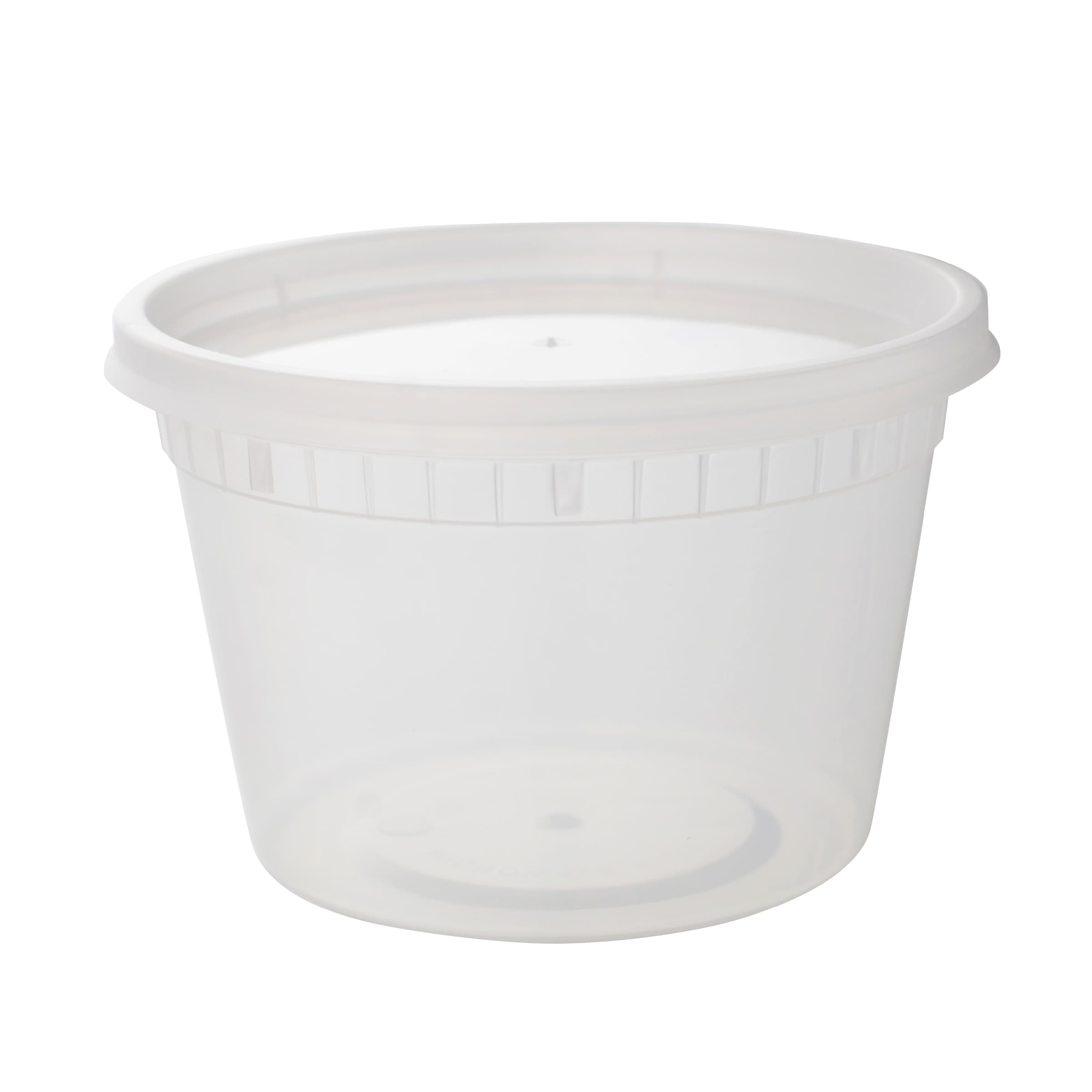 Soup Food Container Base & Lid Combo 16 OZ PP Round 240/Case