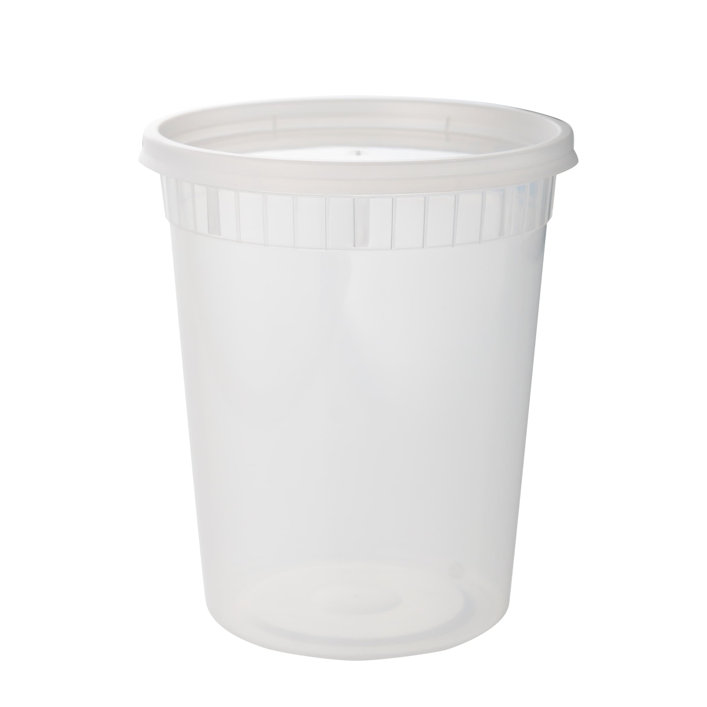 Soup Food Container Base & Lid Combo 32 OZ PP Round 240/Case