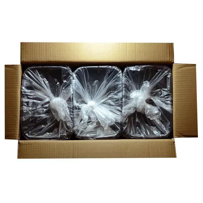 Take-Out Container Base & Lid Combo 24 OZ Rectangle Microwave Safe 150/Case