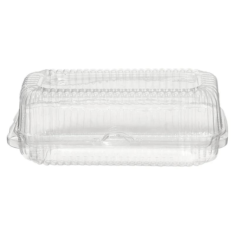 Hot Dog Take-Out Container Hinged With Dome Lid 6.5X3.93X2.5 IN OPS Clear Rectangle 250/Case
