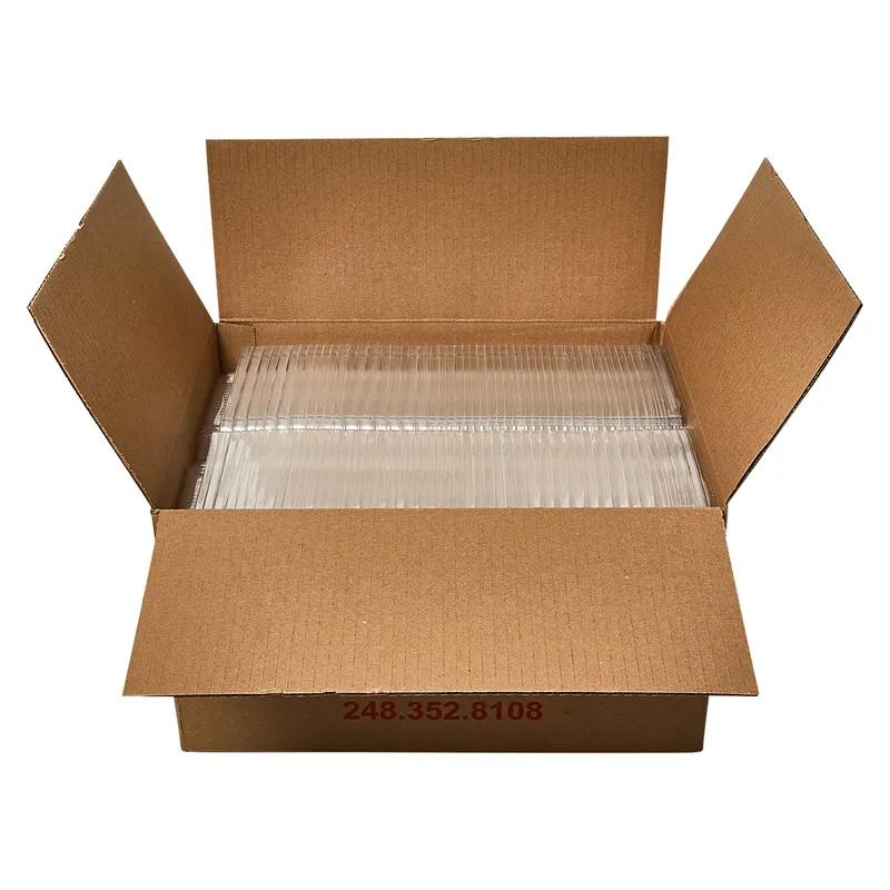 Hot Dog Take-Out Container Hinged With Dome Lid 6.5X3.93X2.5 IN OPS Clear Rectangle 250/Case