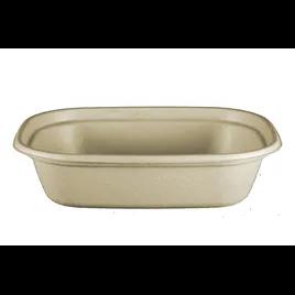 Take-Out Container Base 8.7X6.7X2.1 IN Pulp Fiber Kraft Rectangle Laminated 400/Case