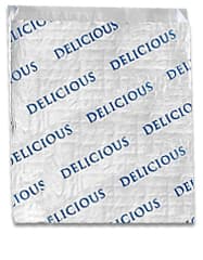 Bagcraft® Bag 6.5X0.75X6 IN Foil-Lined Paper Silver White Delicious Insulated 1000/Case