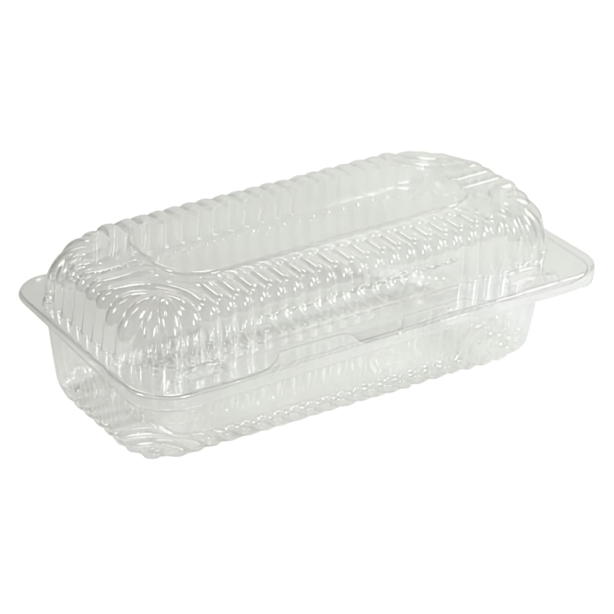 Bar Cake Loaf Hinged Container With Dome Lid 8.5X4.5X2.875 IN OPS Clear Rectangle 500/Case
